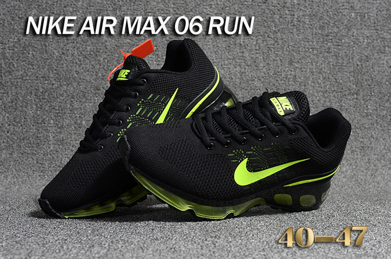 Nike Air Max 06 Run Black Green Shoes